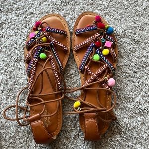 Target lace up sandals size 8